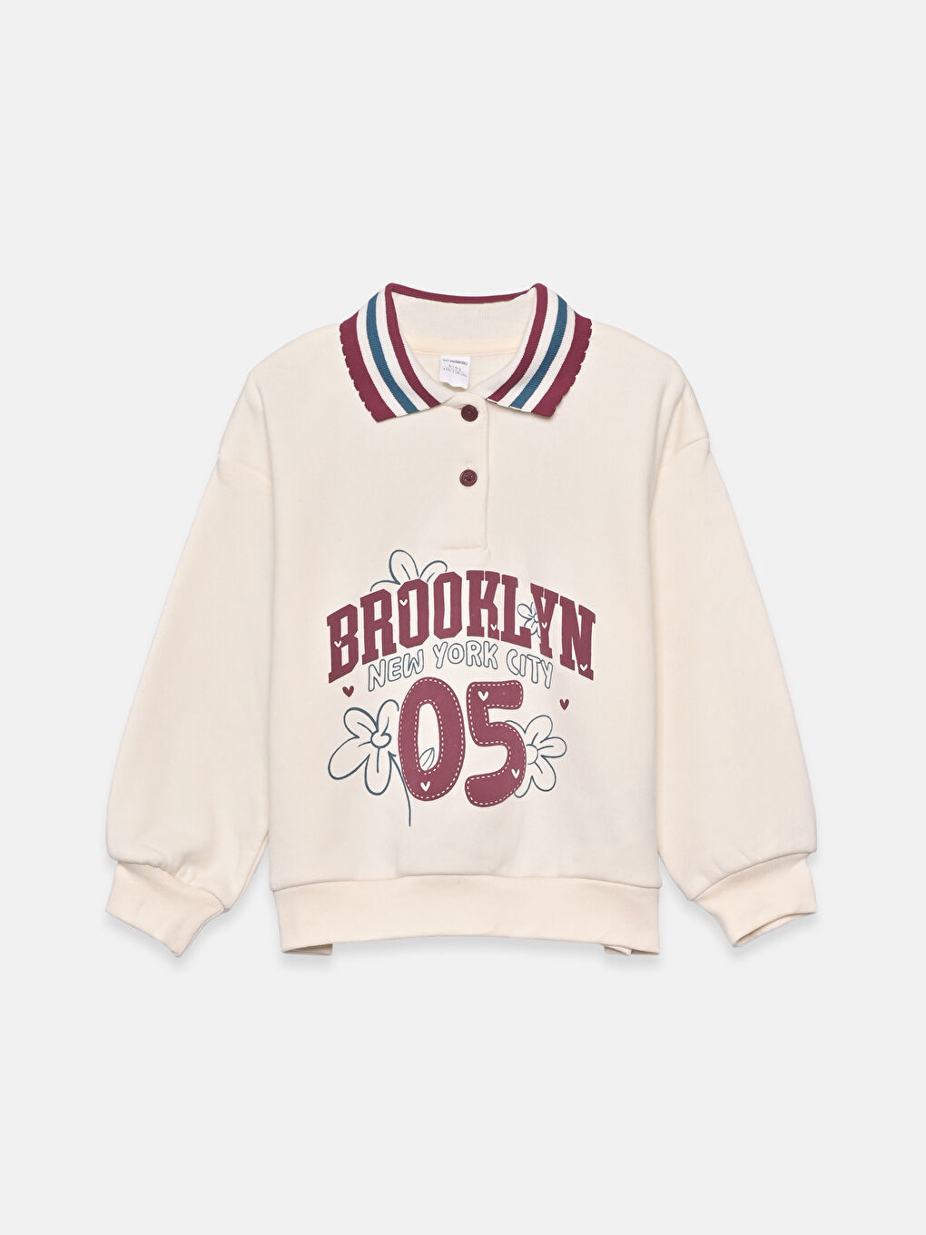 Baskılı Kız Çocuk Sweatshirt ve Eşofman Altı-1