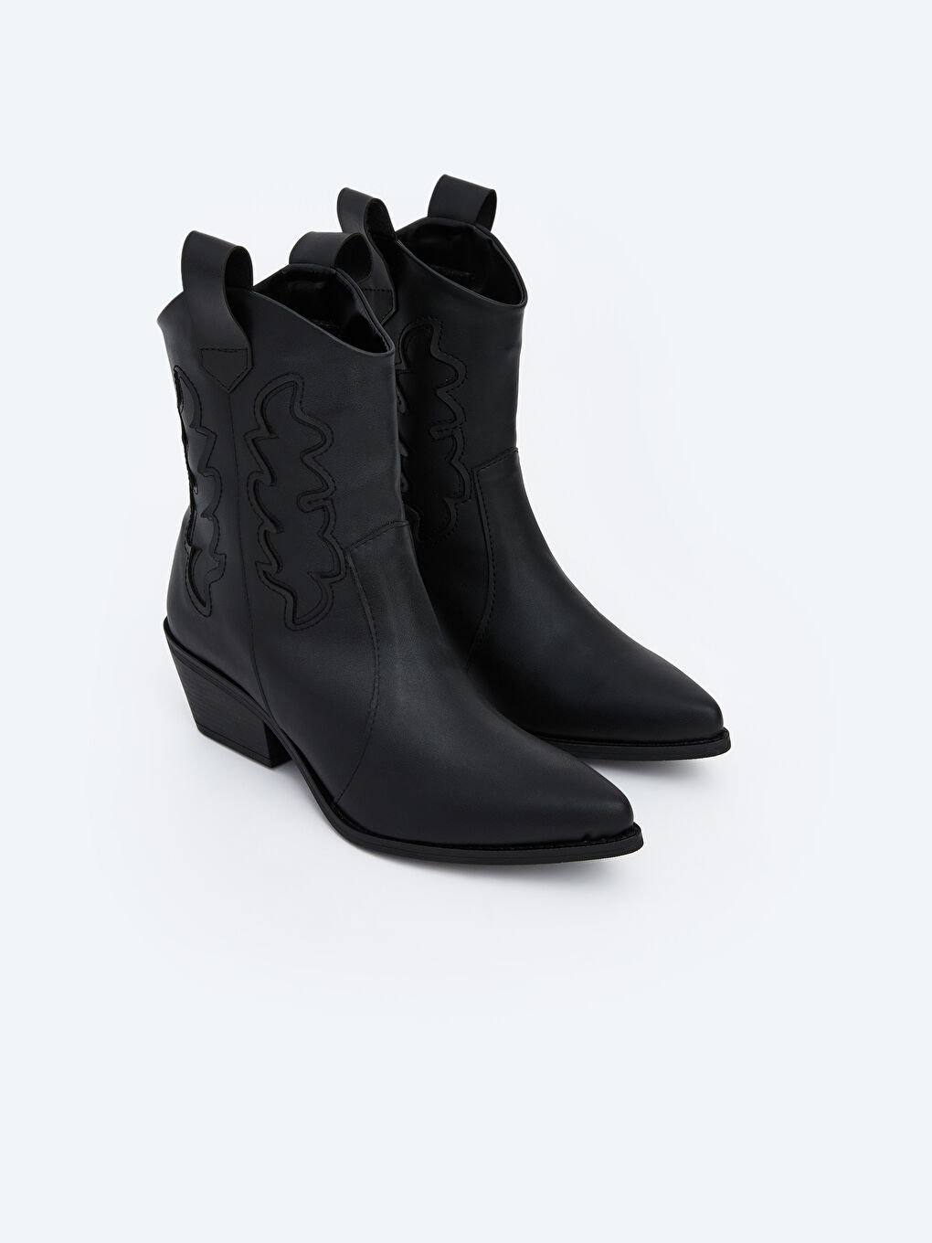 Siyah Süet Görünümlü Kadın Çizme