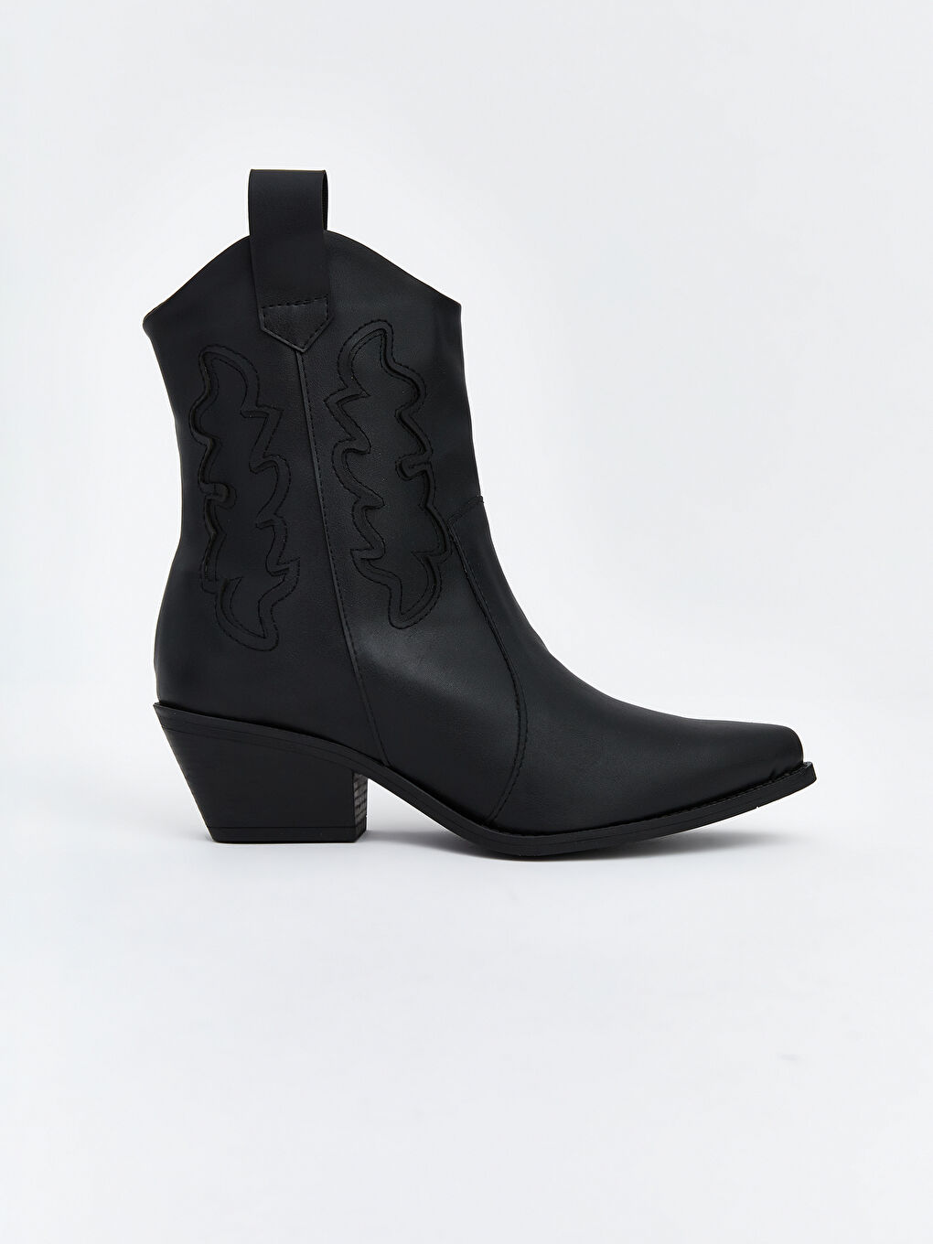 Siyah Süet Görünümlü Kadın Çizme-1