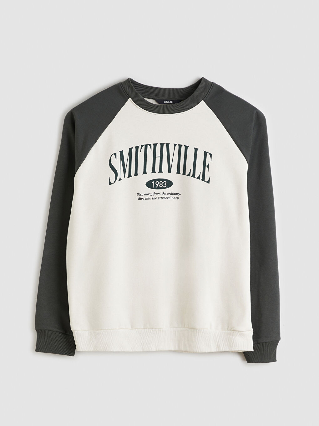 سويت شيرت للرجال مطبوع بياقة دائرية-4