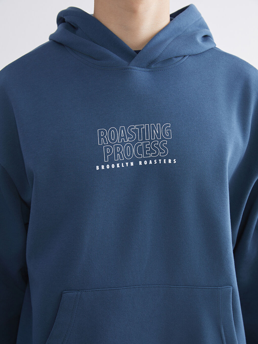 هودي مطبوع كم طويل للرجال-2