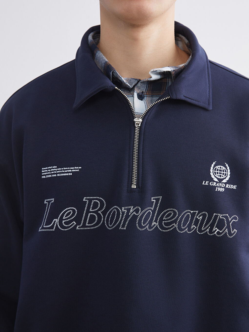 كنزة رياضية مطبوعة بياقة بولو للرجال-5