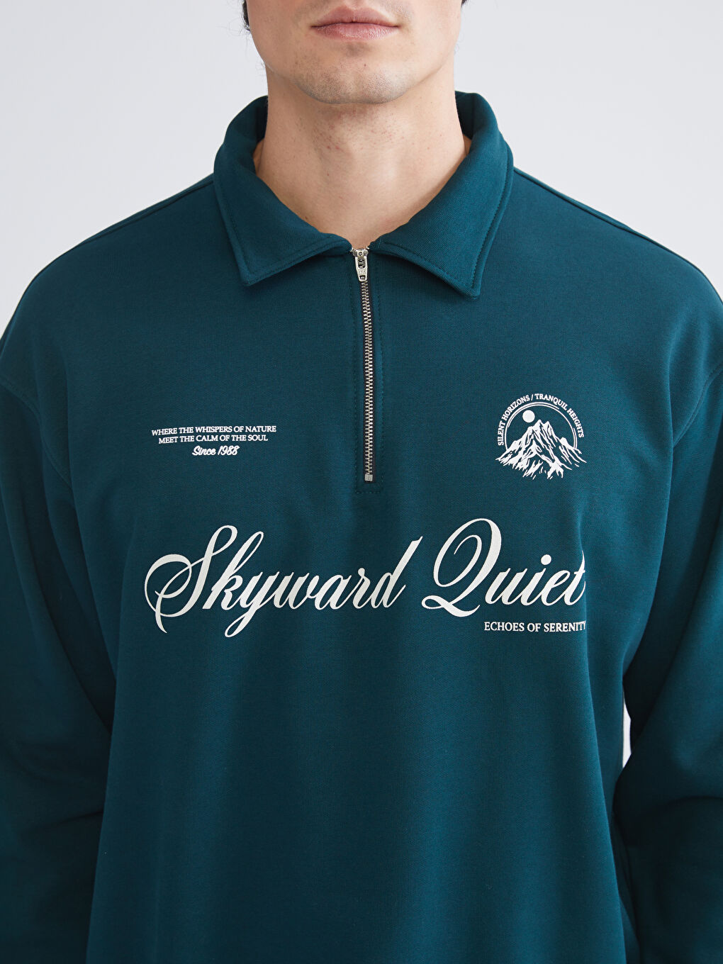 كنزة رياضية مطبوعة بياقة بولو للرجال-2