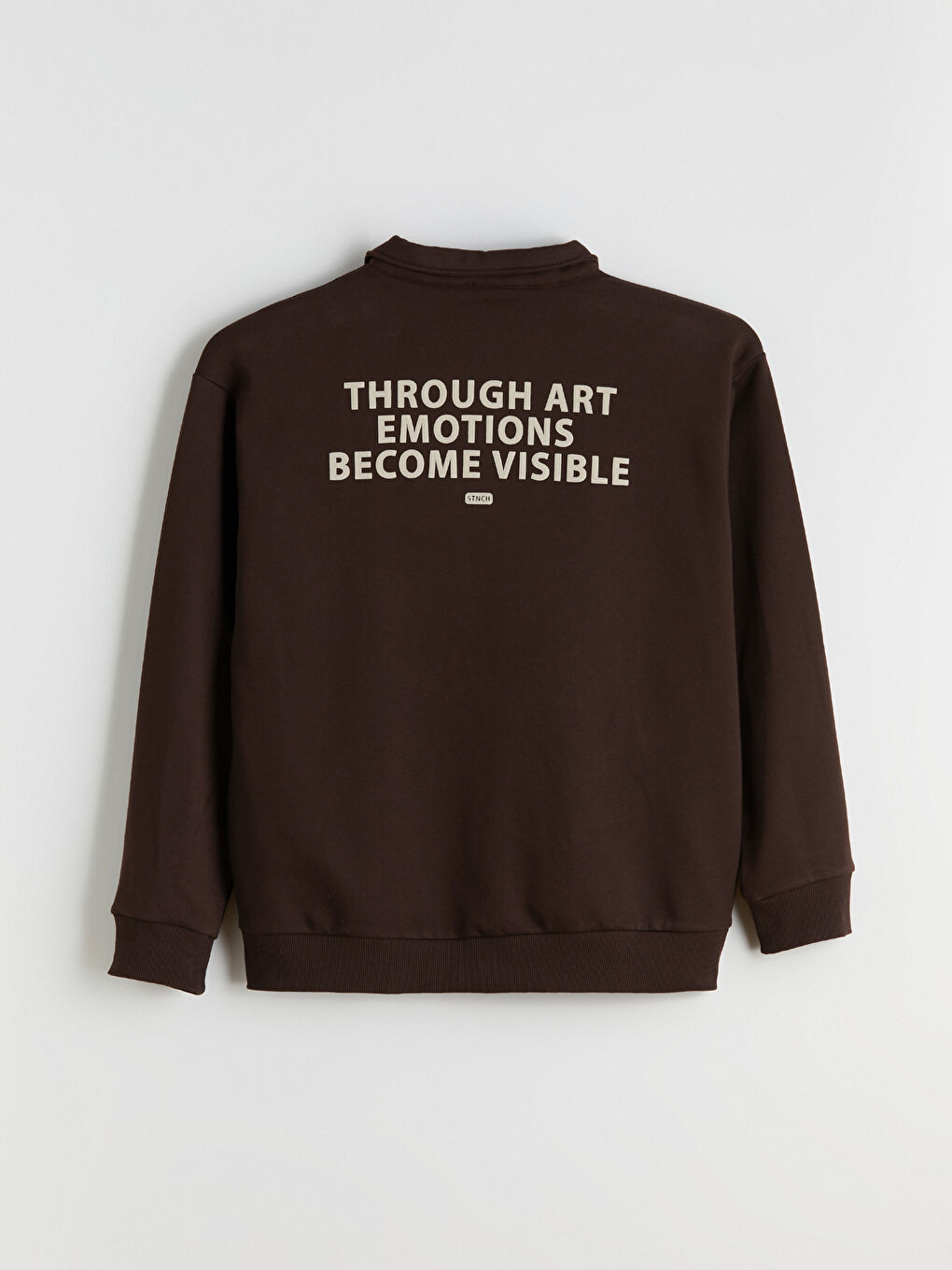 Polo Neck Printed Men's Sweatshirt-6