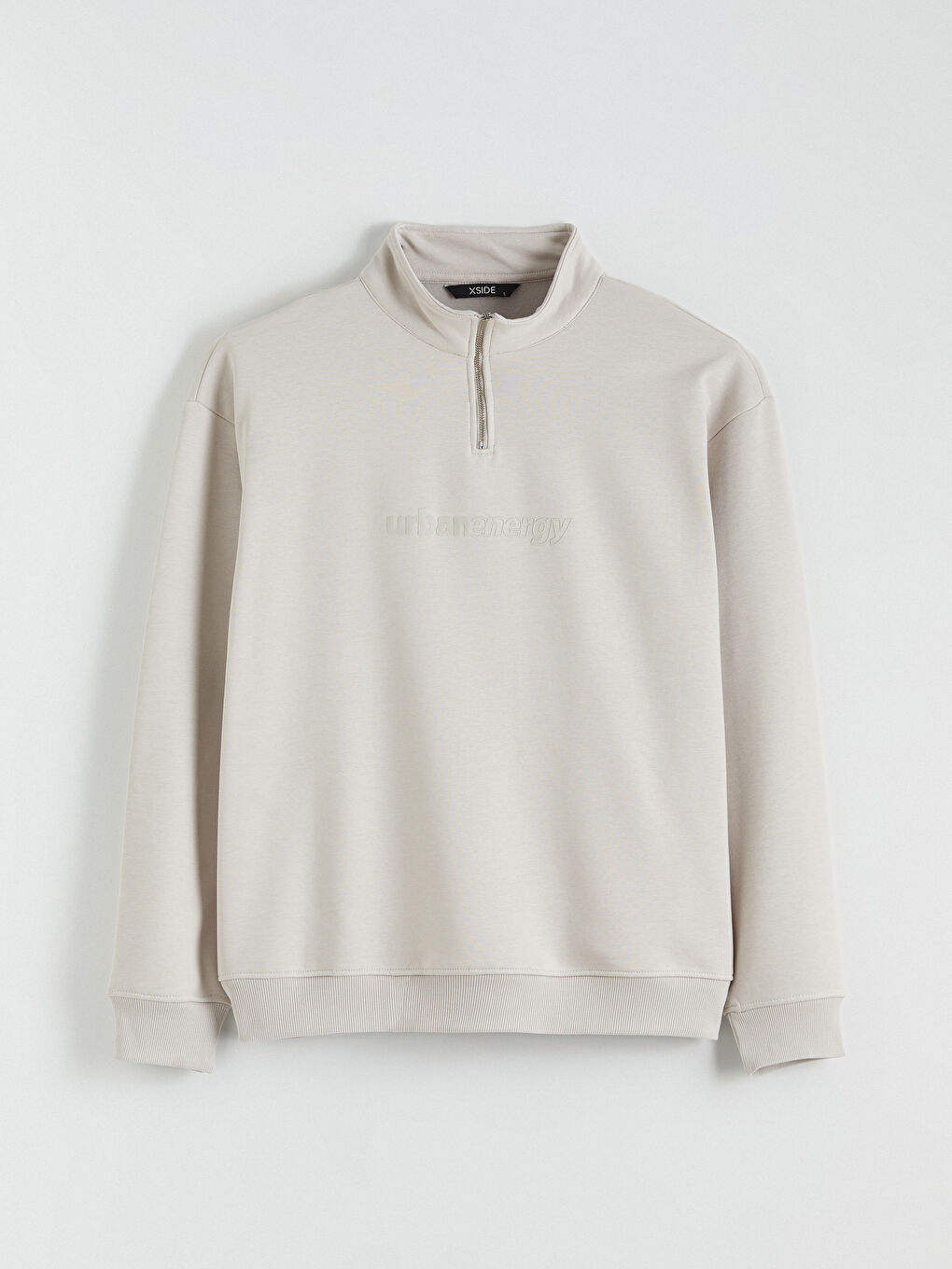 Funnel Neck Printed Men's Thick Sweatshirt-4