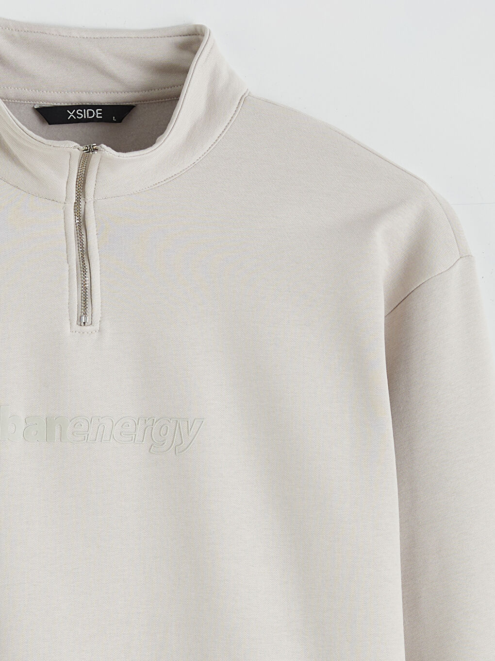 Funnel Neck Printed Men's Thick Sweatshirt-5