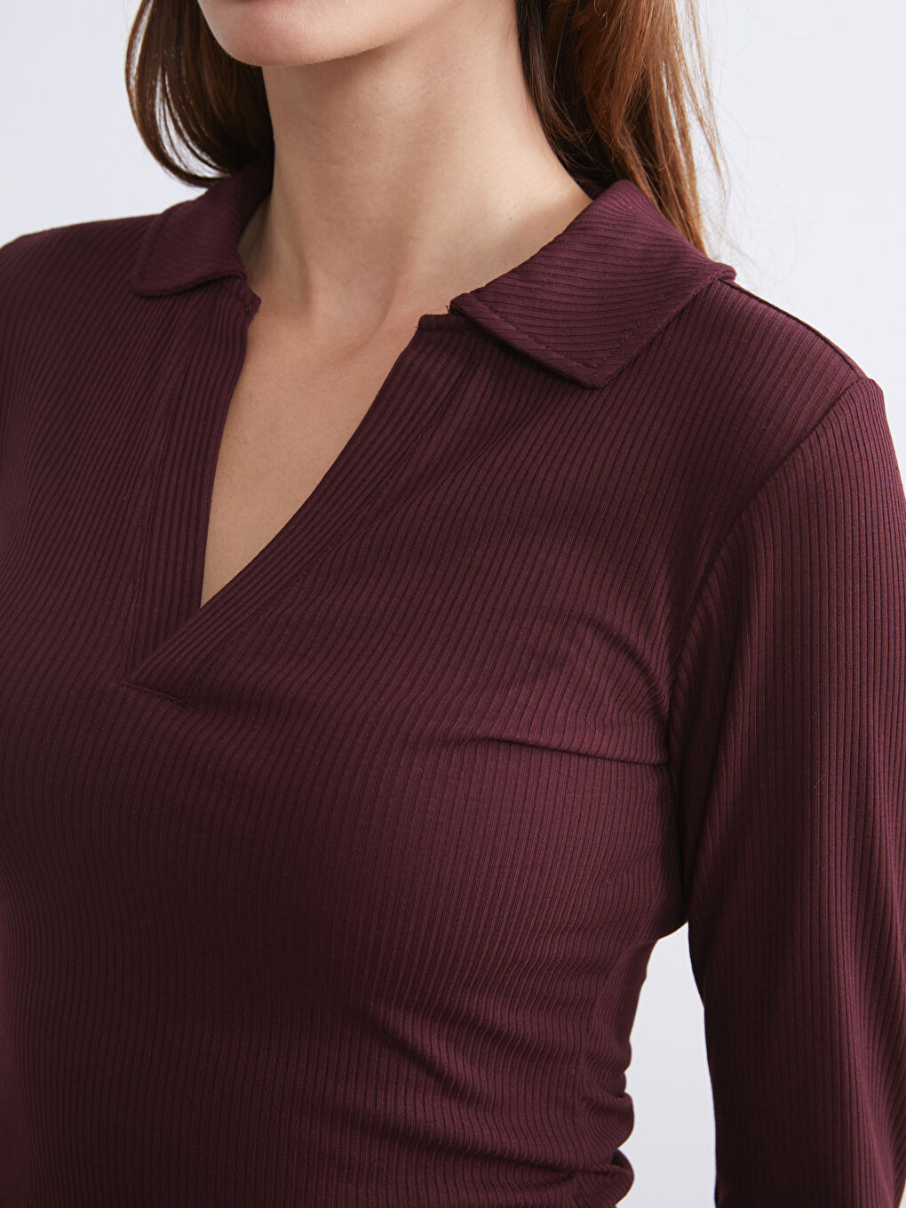 Polo Neck Women's T-Shirt-2
