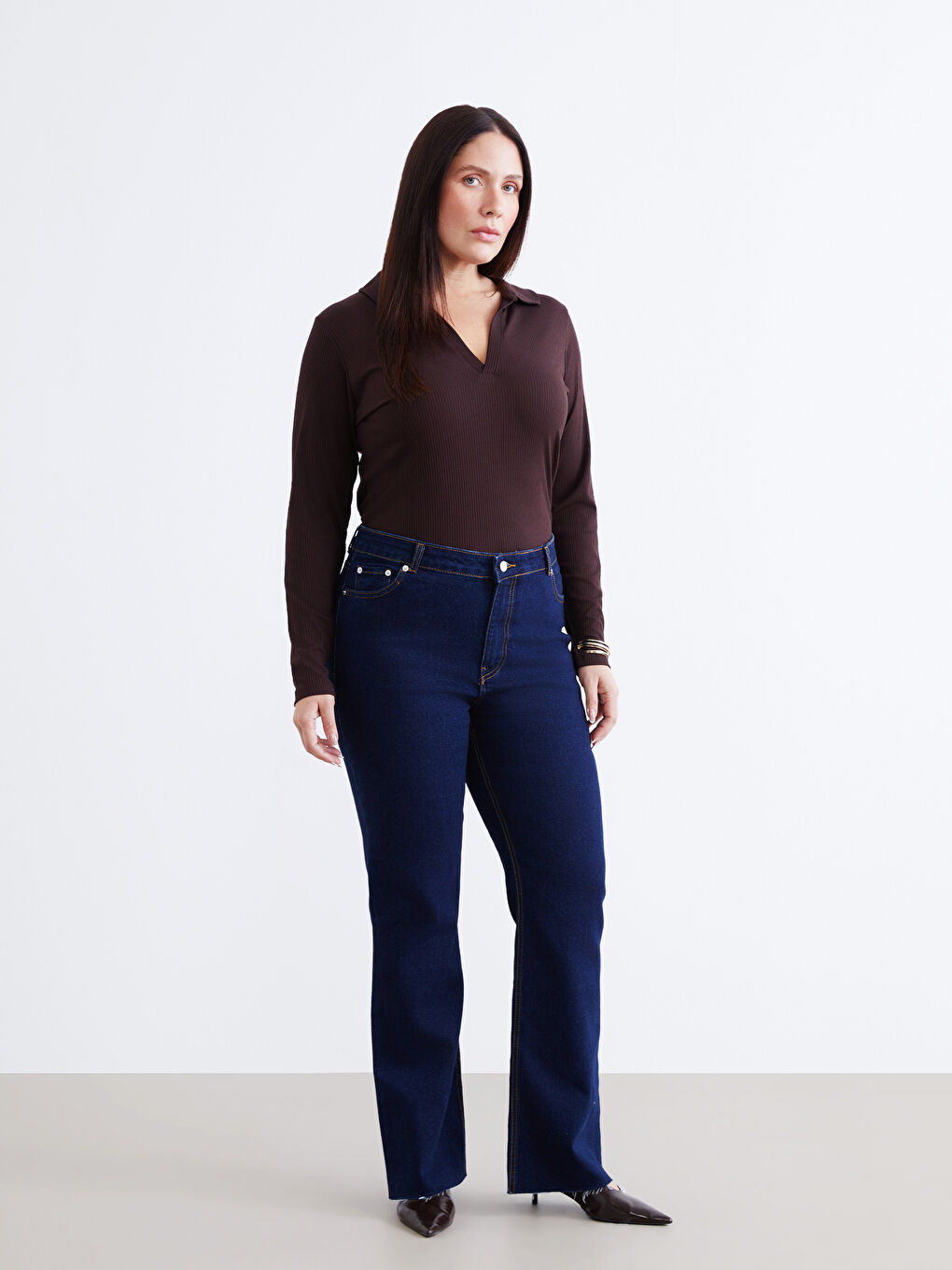 Polo Neck Women's T-Shirt-5