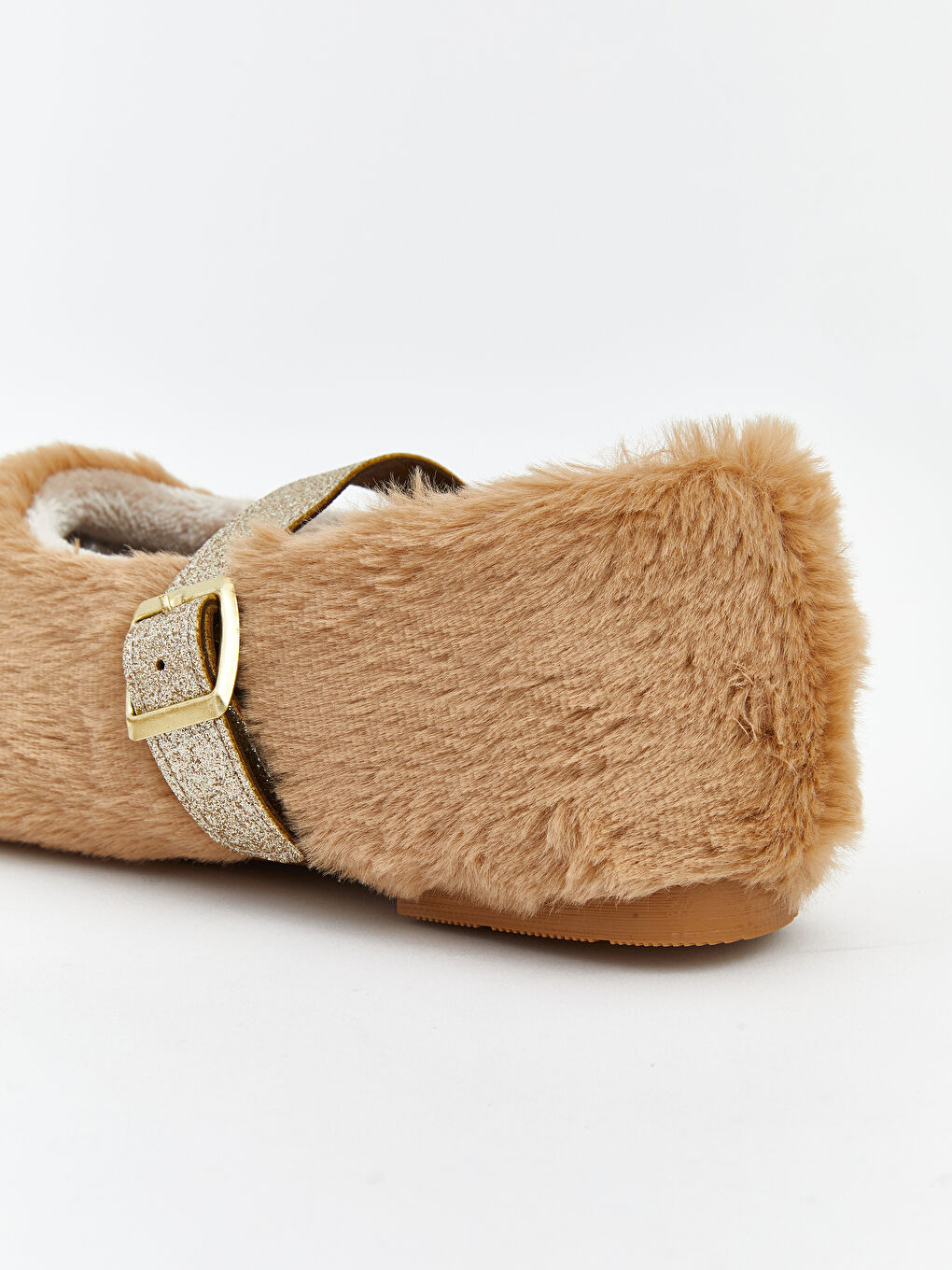 Bej İçi Tüylü Pelüş Kadın Babet-4