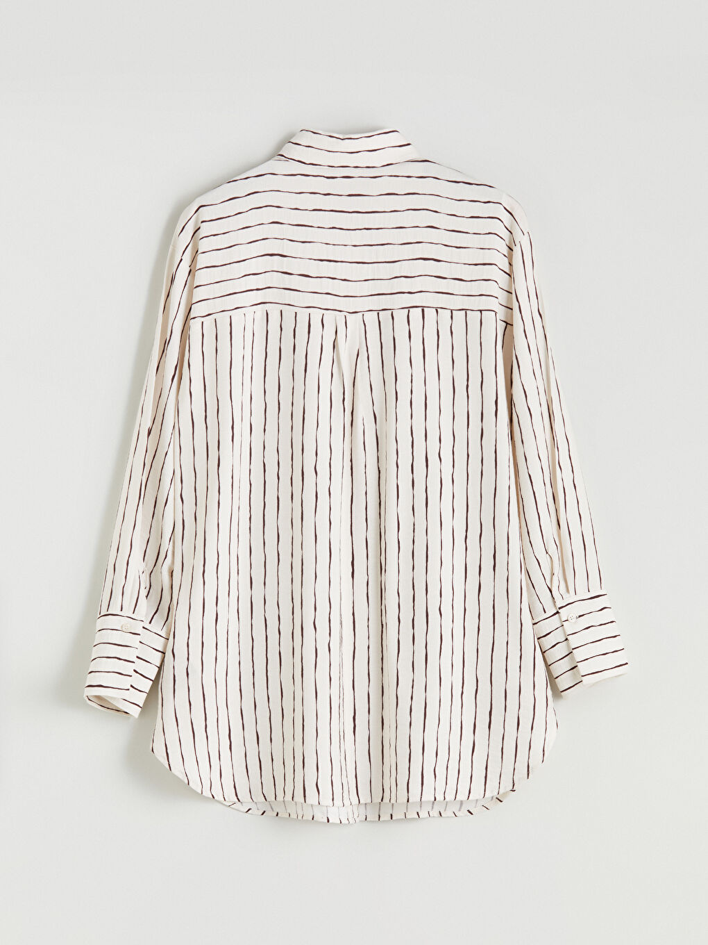LCW Modest Striped Women's Shirt Tunic -W5I257Z8-LEW