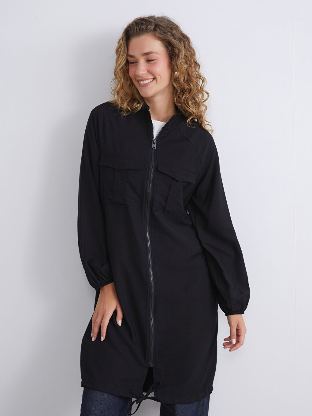 LCW Modest Funnel Neck Women's Tunic -W5I271Z8-RQL
