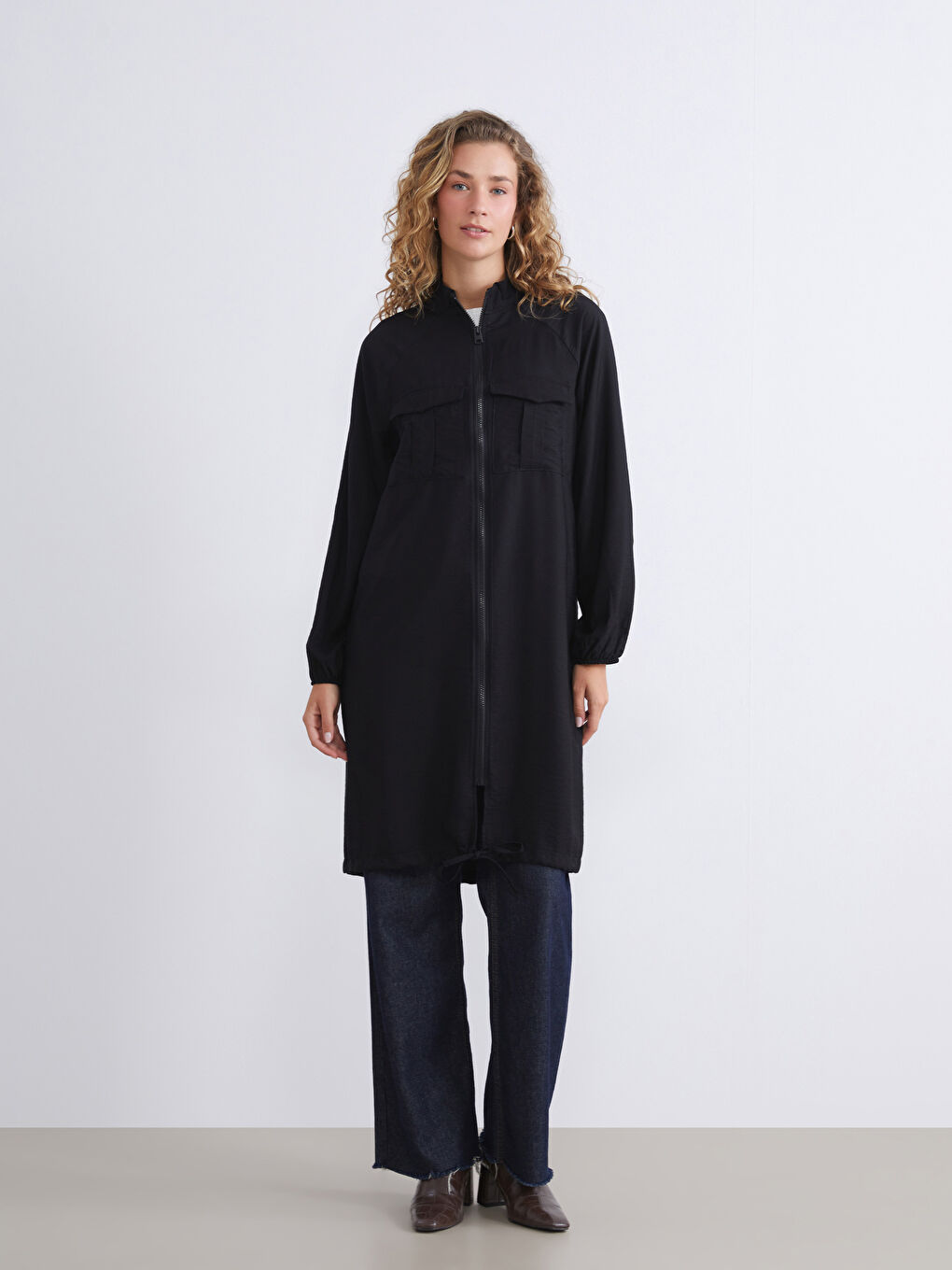 LCW Modest Funnel Neck Women's Tunic -W5I271Z8-RQL