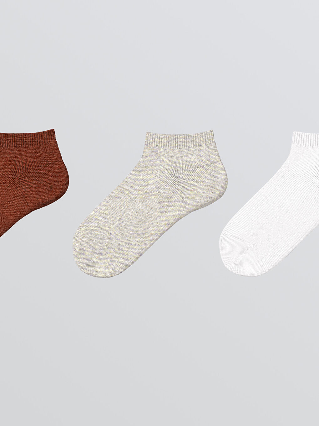 Karışık Basic Erkek Çocuk Patik Çorap 3'lü-1