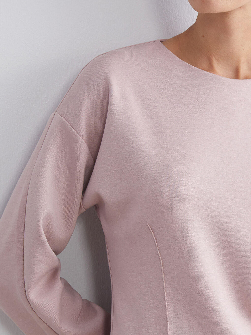 Crew Neck Blouse-2