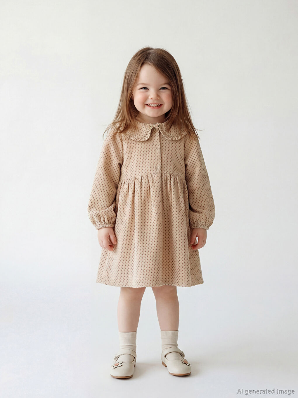 Peter-Pan-Kragen Musselin Baby für Mädchen Kleid