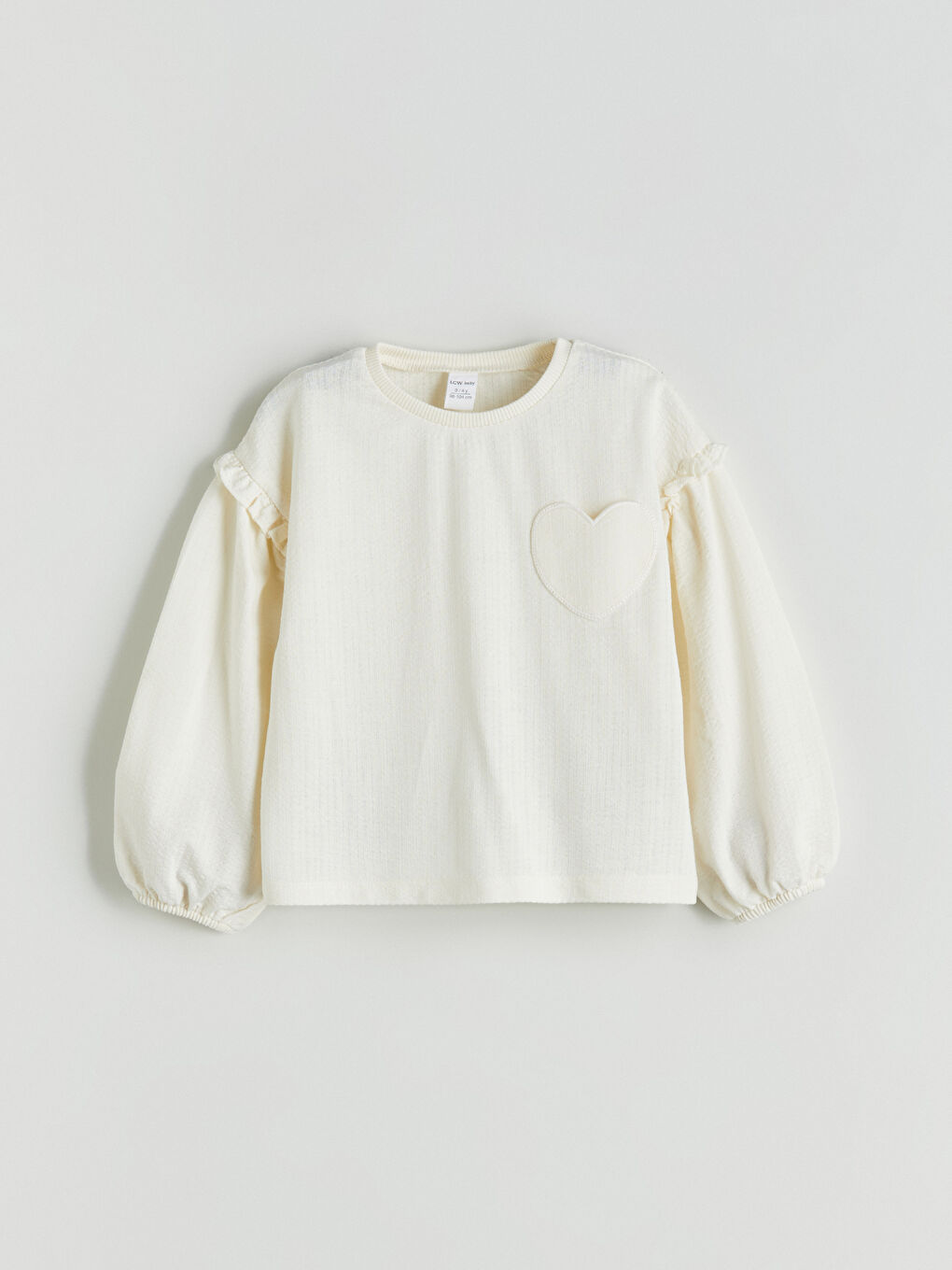 Bej Bisiklet Yaka Kız Bebek Tişört ve Pantolon 2'li-3