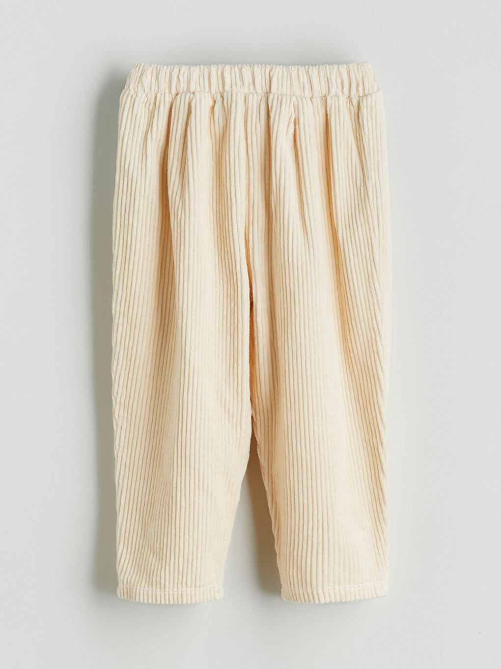 Bej Bisiklet Yaka Kız Bebek Tişört ve Pantolon 2'li-6