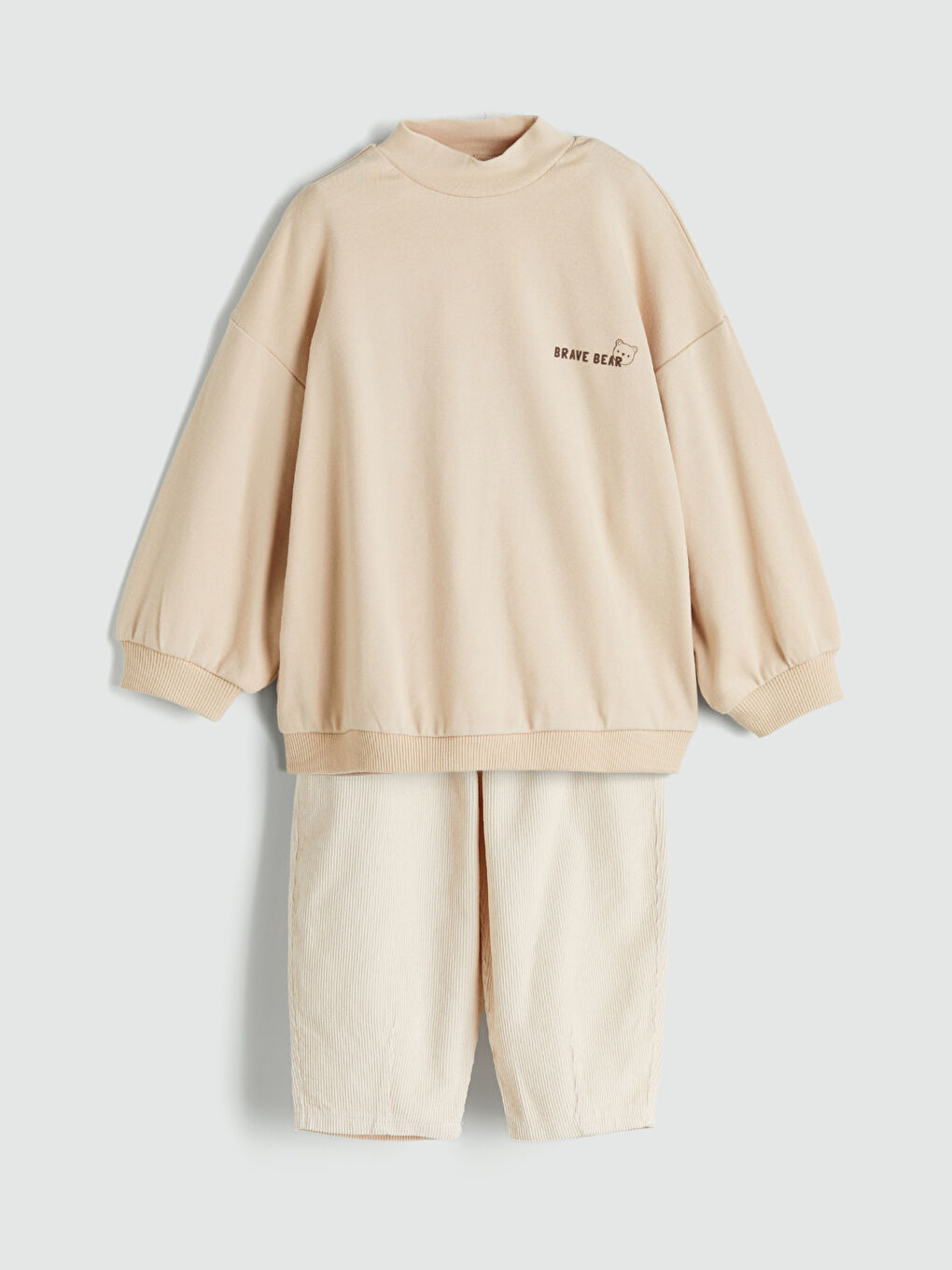 Funnel Neck Baby Boys' Sweatshirt and Trousers