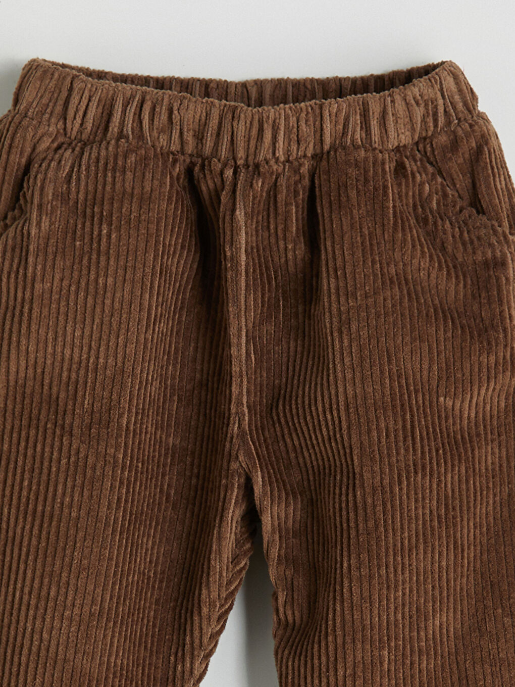 Bej Bisiklet Yaka Erkek Bebek Sweatshirt ve Pantolon 2'li-6