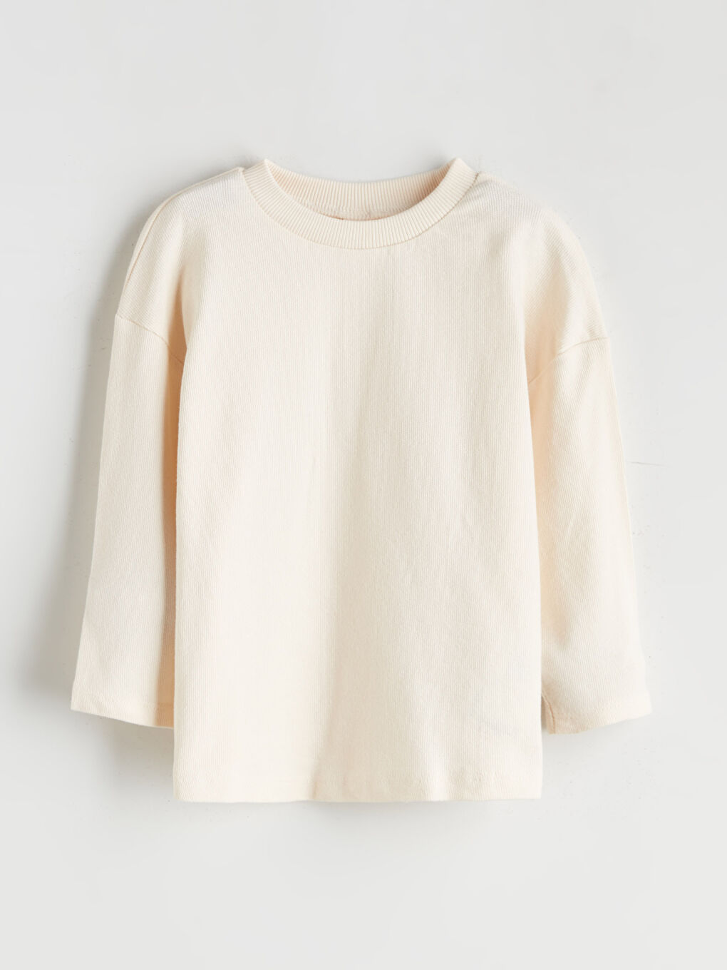 Bej Bisiklet Yaka Erkek Bebek Tişört