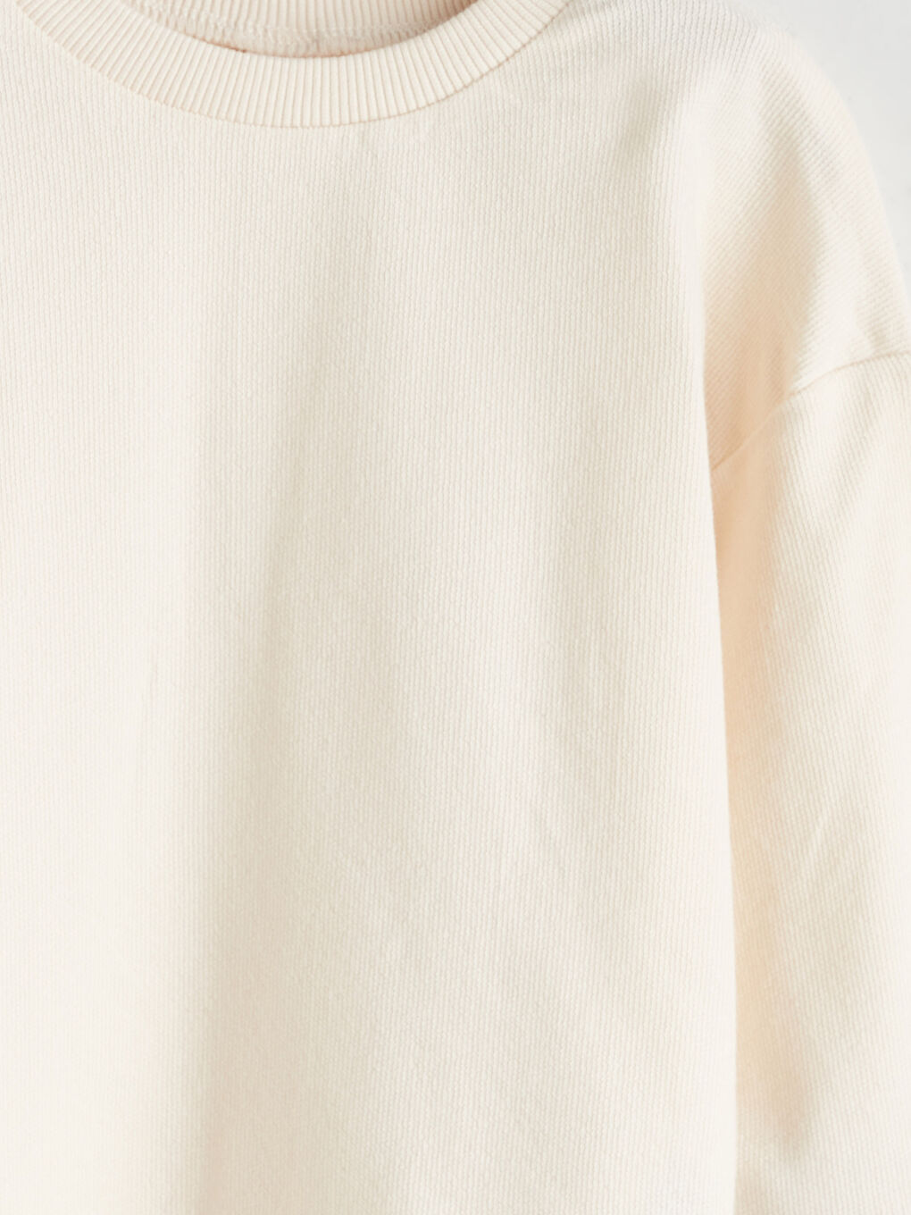 Bej Bisiklet Yaka Erkek Bebek Tişört-1