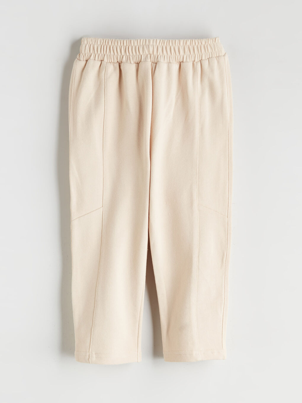 Bej Beli Lastikli Erkek Bebek Pantolon