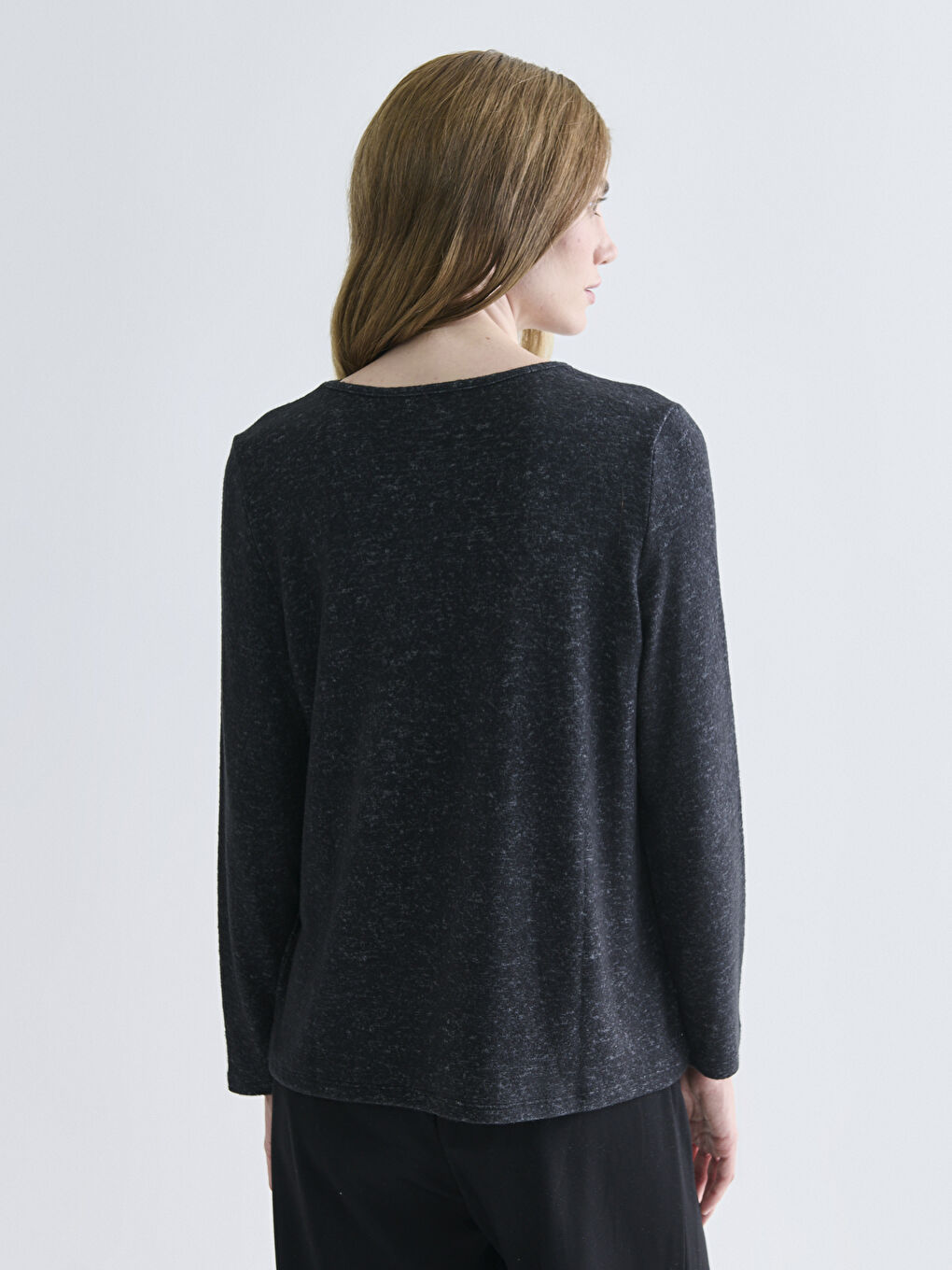 Crew Neck Embellished Women's Knitwear Sweater-3