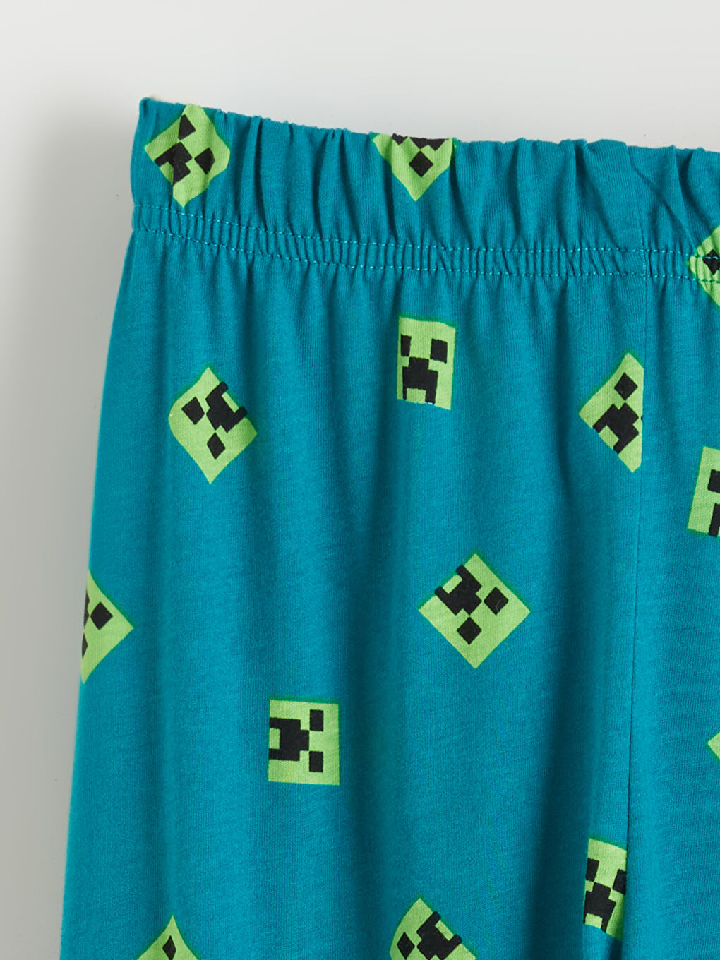 Yeşil Minecraft Baskılı Erkek Çocuk Pijama Takımı-5