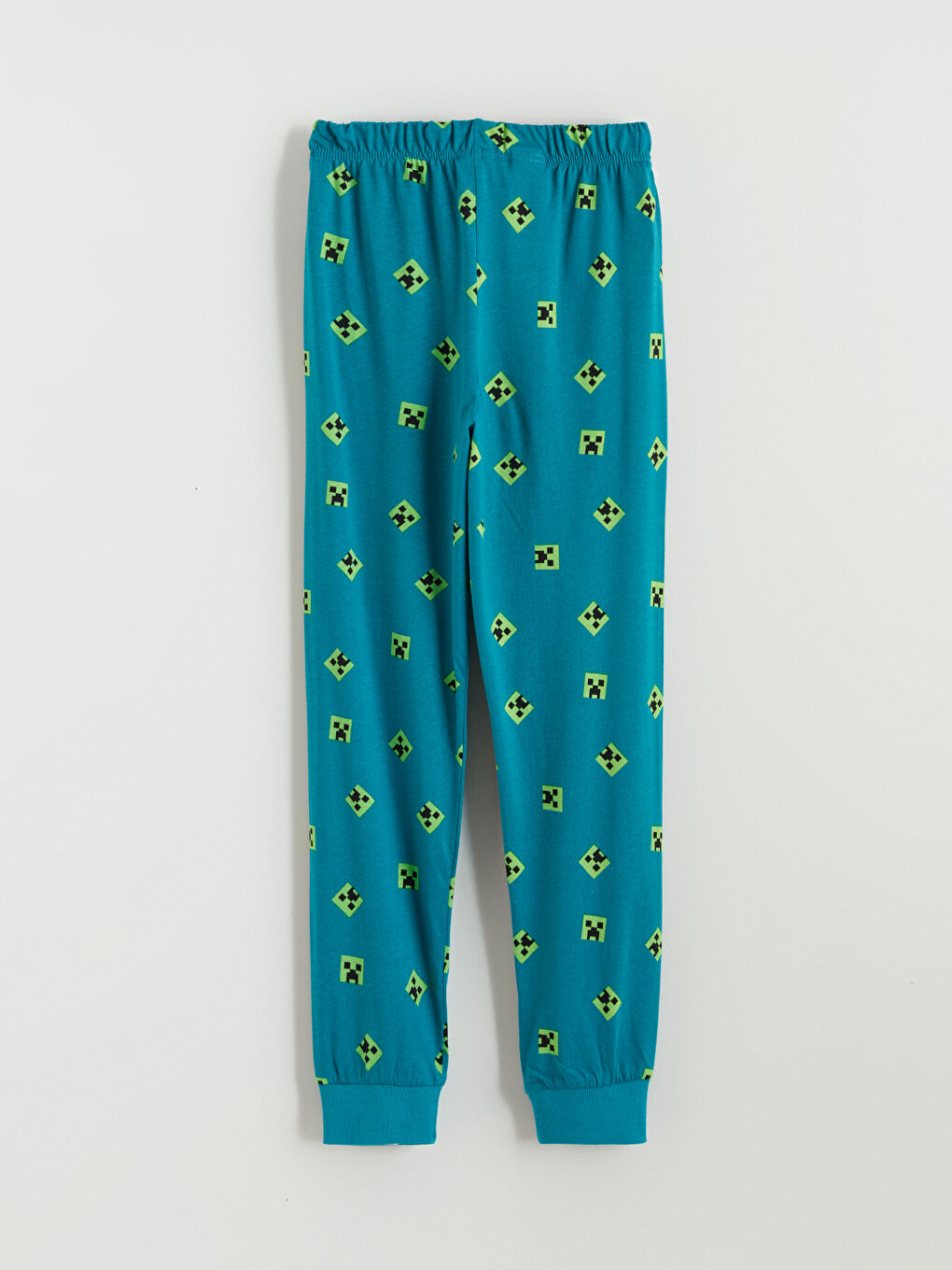 Yeşil Minecraft Baskılı Erkek Çocuk Pijama Takımı-6