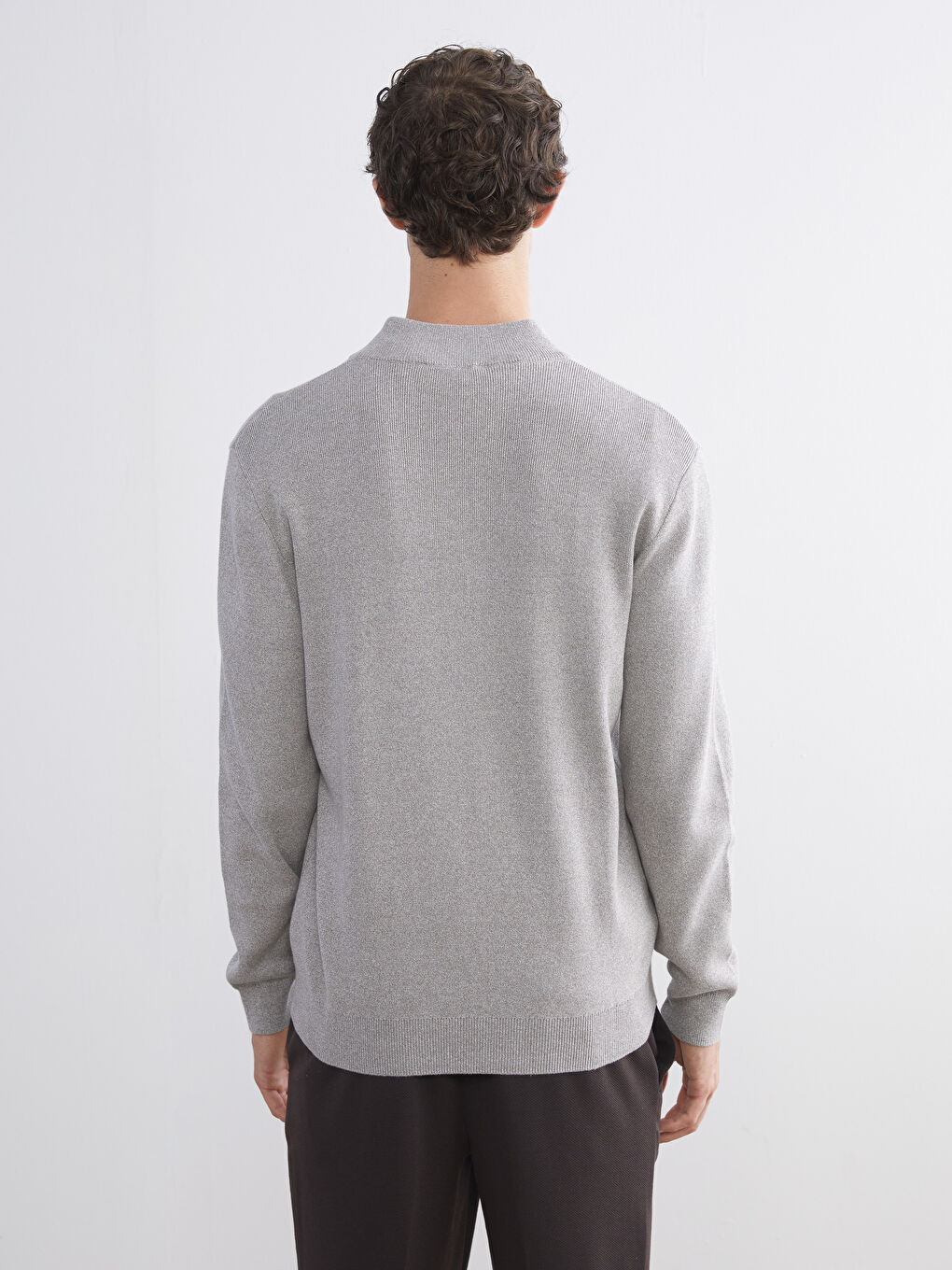 كنزة صوفية رمادي رجل-3