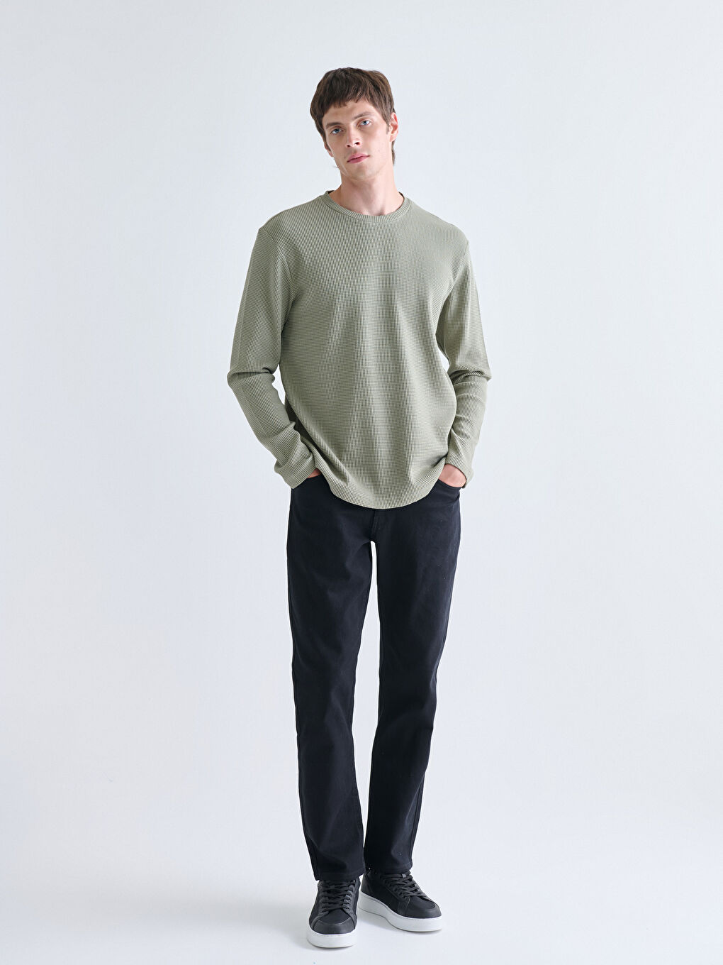 Crew Neck Men's Sweatshirt-1