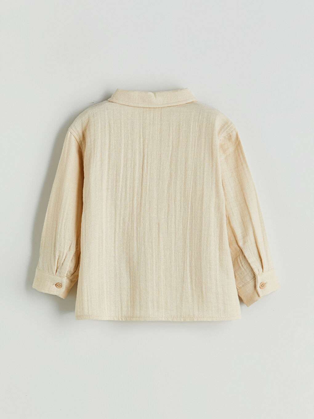 Bej Erkek Bebek Gömlek ve Pantolon 2'li Takım-6