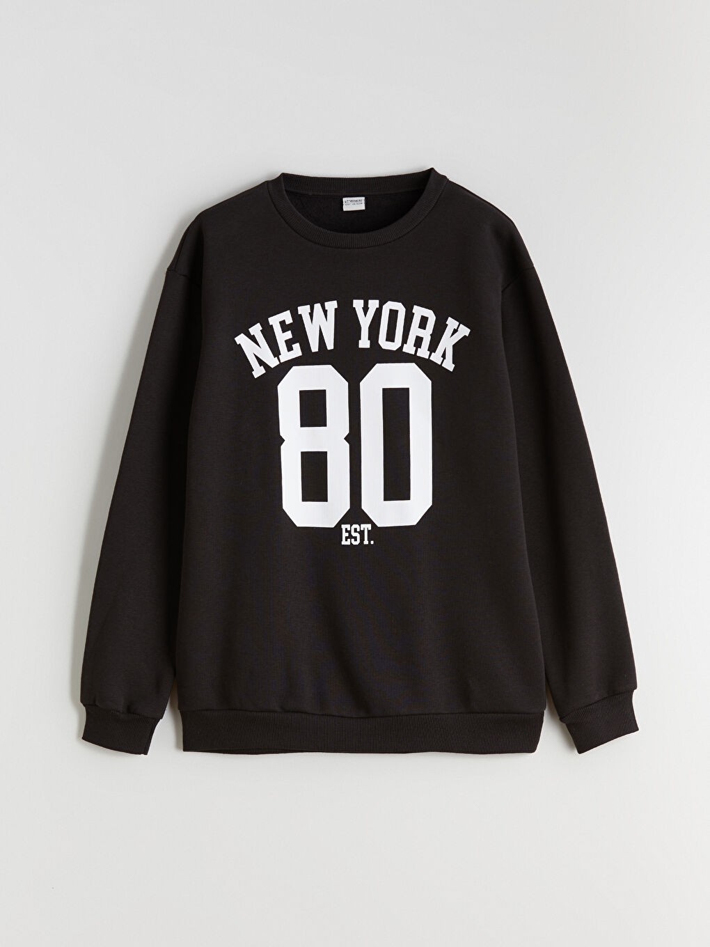 Crew Neck New York Printed Boys' Sweatshirt