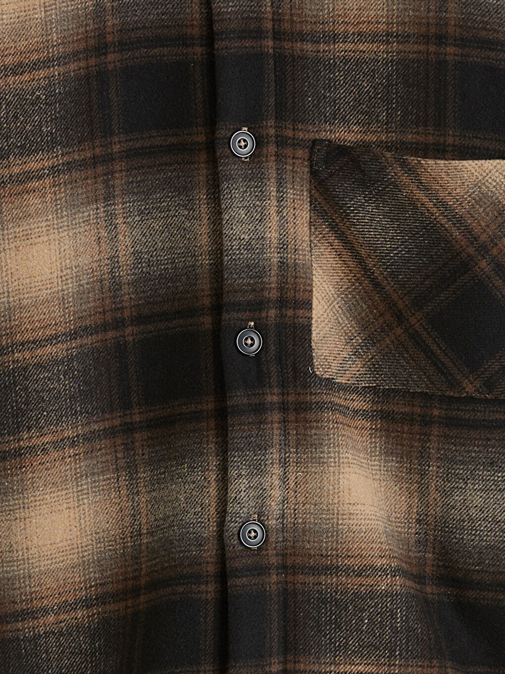 Regular Fit Wool Blend Plaid Men's Shirt Jacket-7