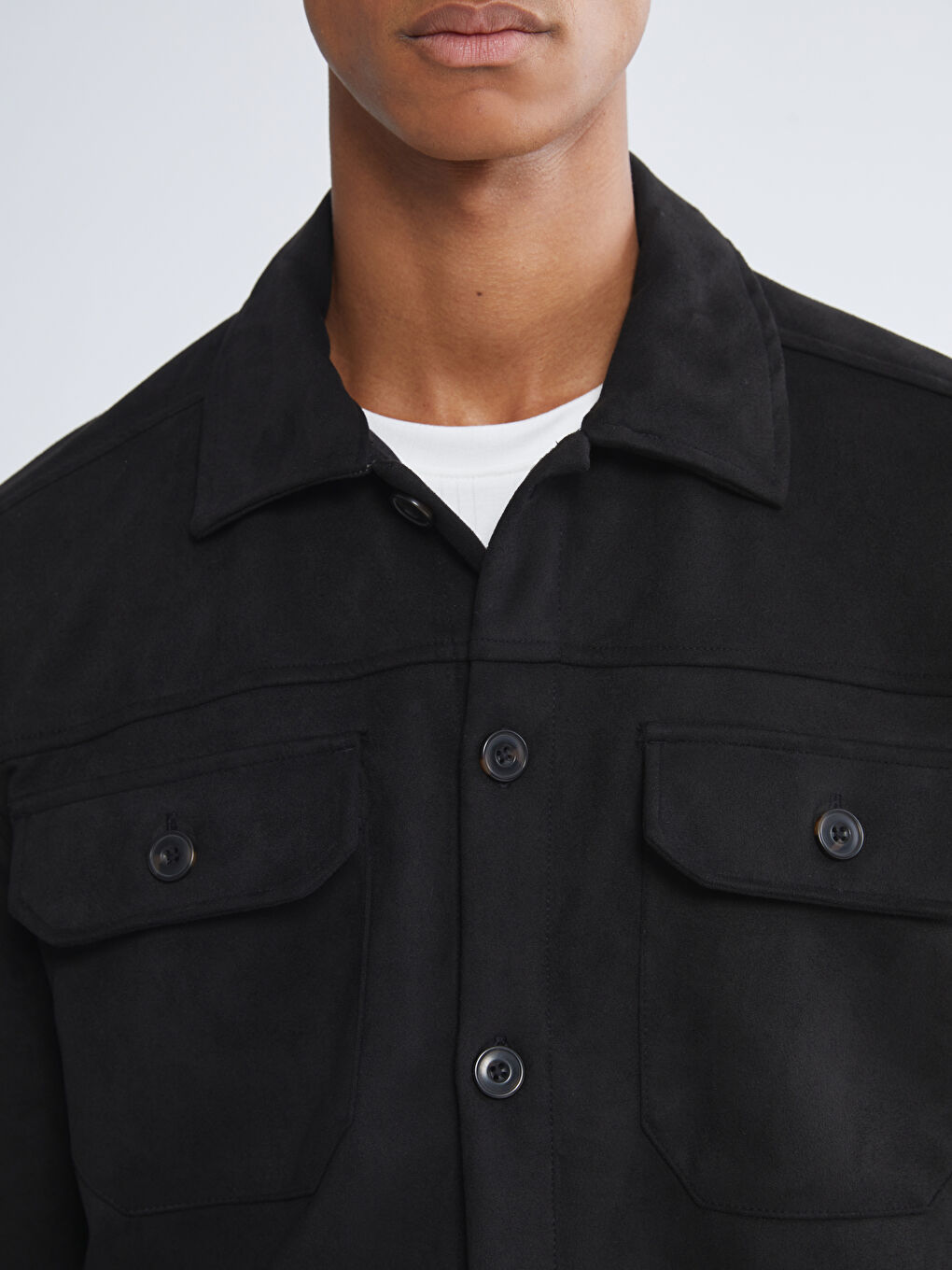 جاكيت قميص رجال بكول مبوطنة-2