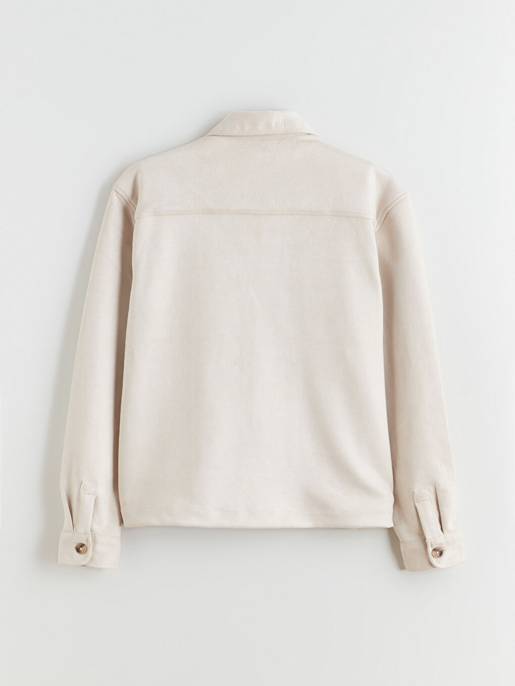 Collared Neck Men's Shirt Jacket-8