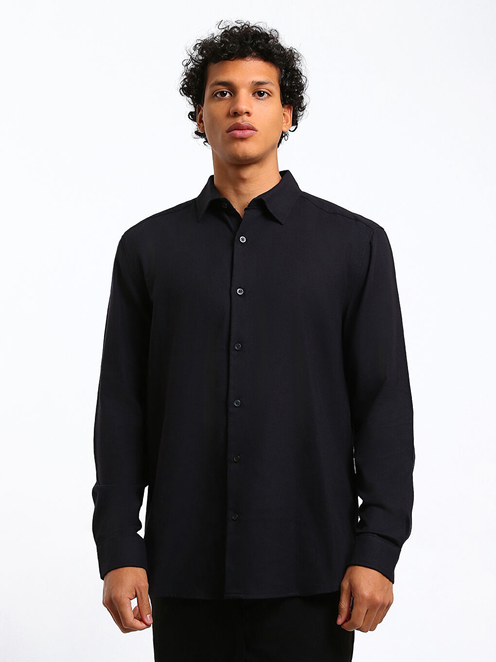 Regular Fit Long Sleeve Men's Shirt