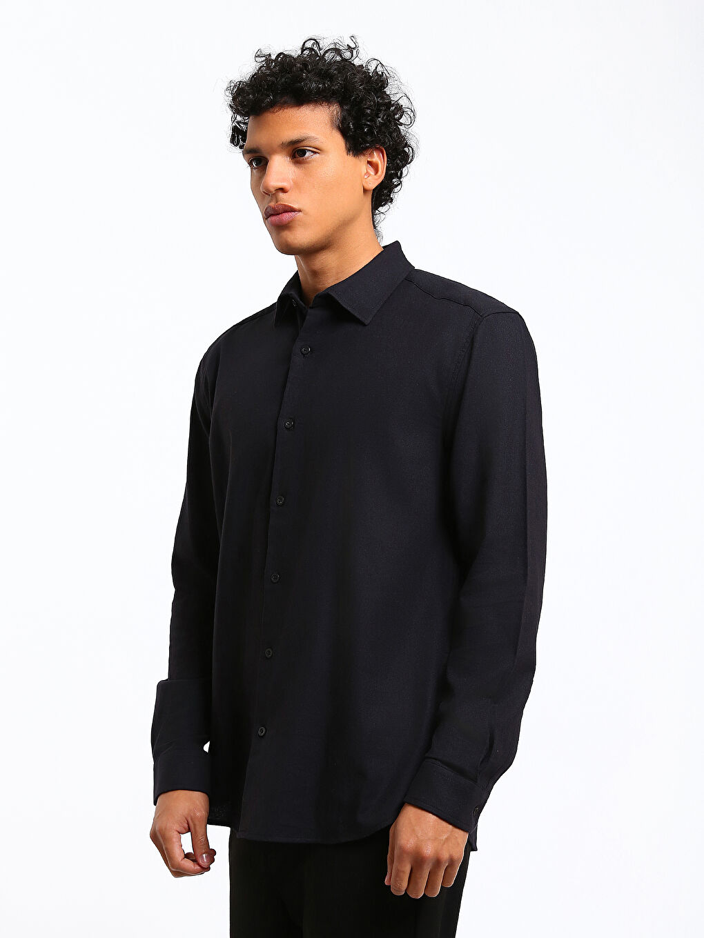 Regular Fit Long Sleeve Men's Shirt-3