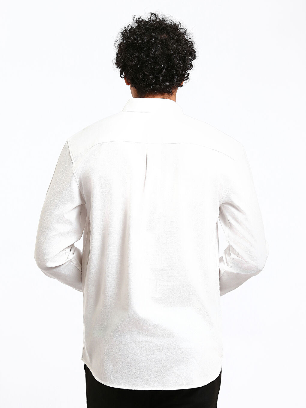 قميص رجالي كم طويل بقصة عادية-4