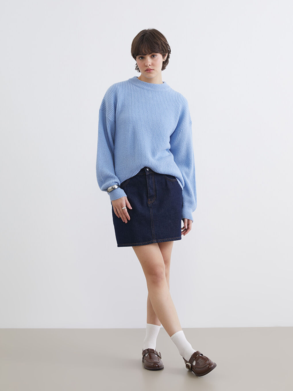 Woman BLUE Sweater-1