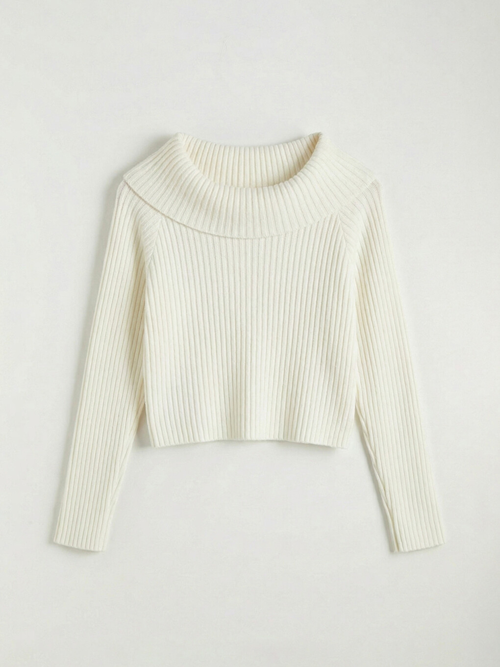 Slash Neck Women's Knitwear Sweater-4