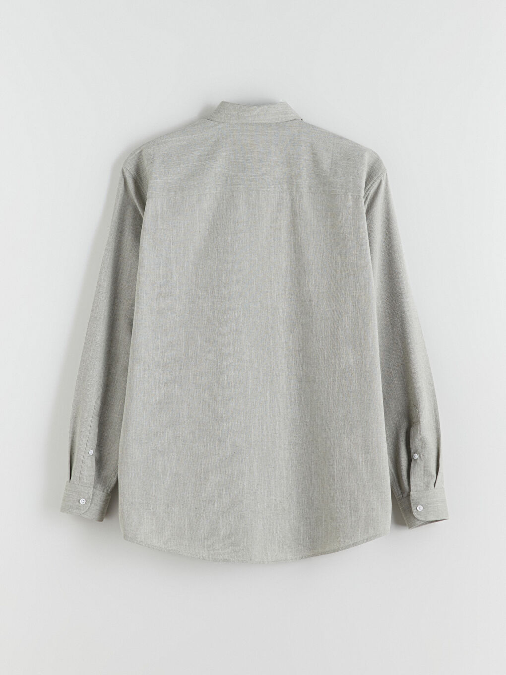 LCW Vision Regular Fit Long Sleeve Dobby Fabric Men's Shirt -W5I462Z8-ZMA