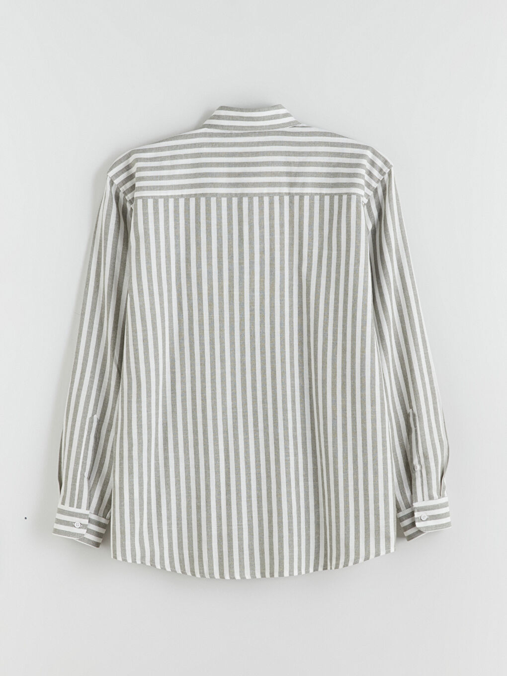 LCW Vision Regular Fit Long Sleeve Striped Men's Shirt -W5I463Z8-LFT
