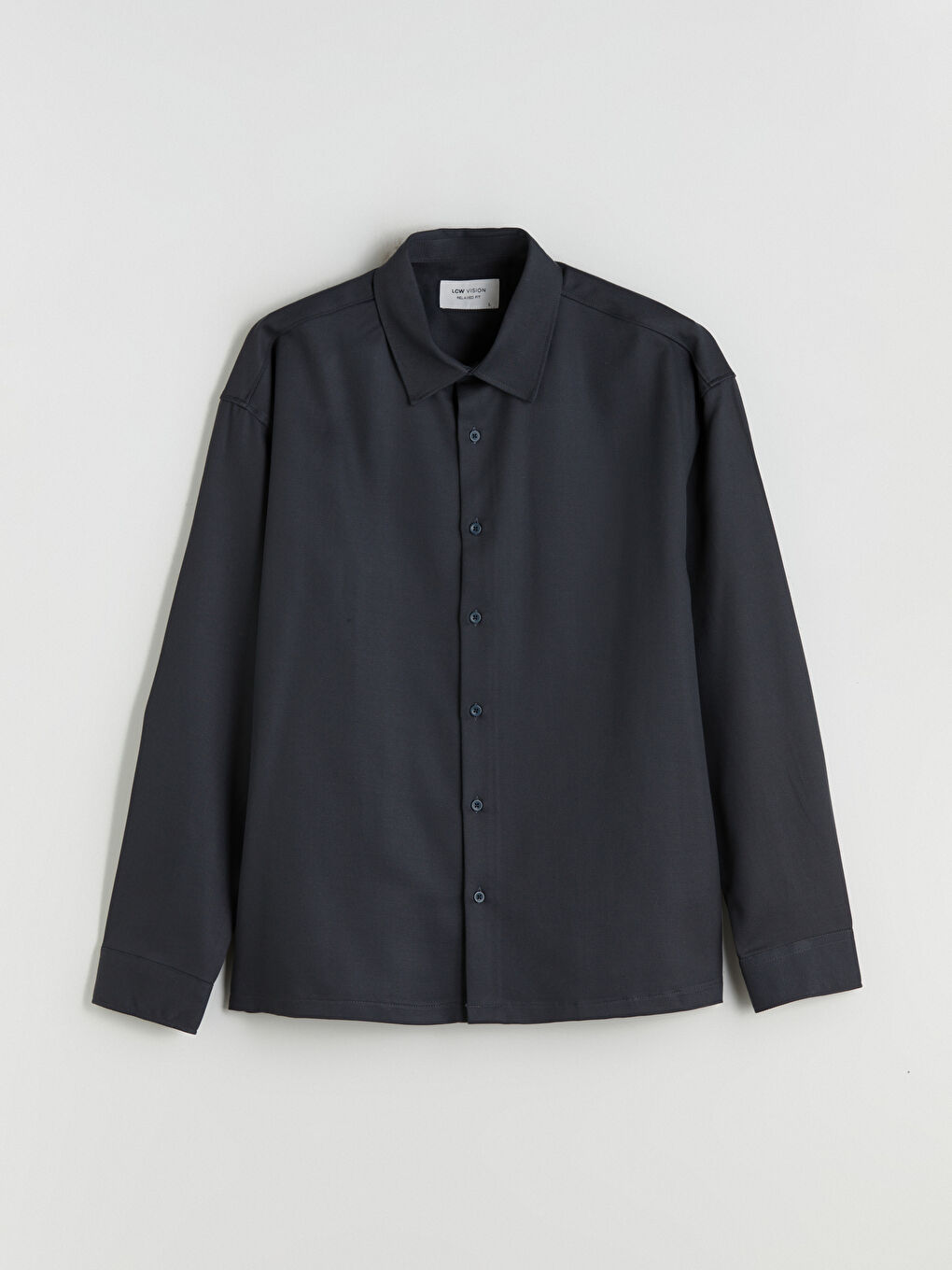 Petrol Slim Fit Uzun Kollu Erkek Gömlek-4