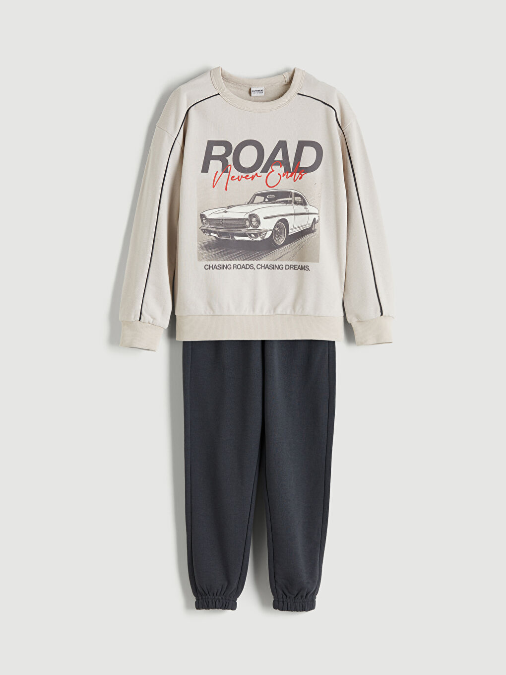 Crew Neck Boys' Sweatshirt and Sweatpants