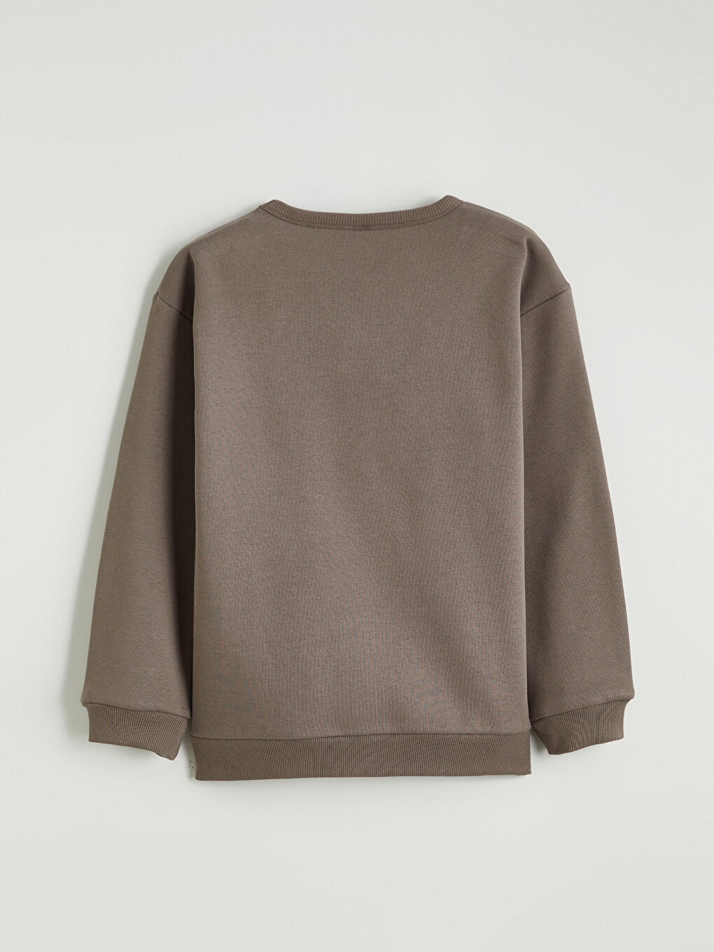 Kahverengi Bisiklet Yaka Baskılı Erkek Çocuk Sweatshirt-3