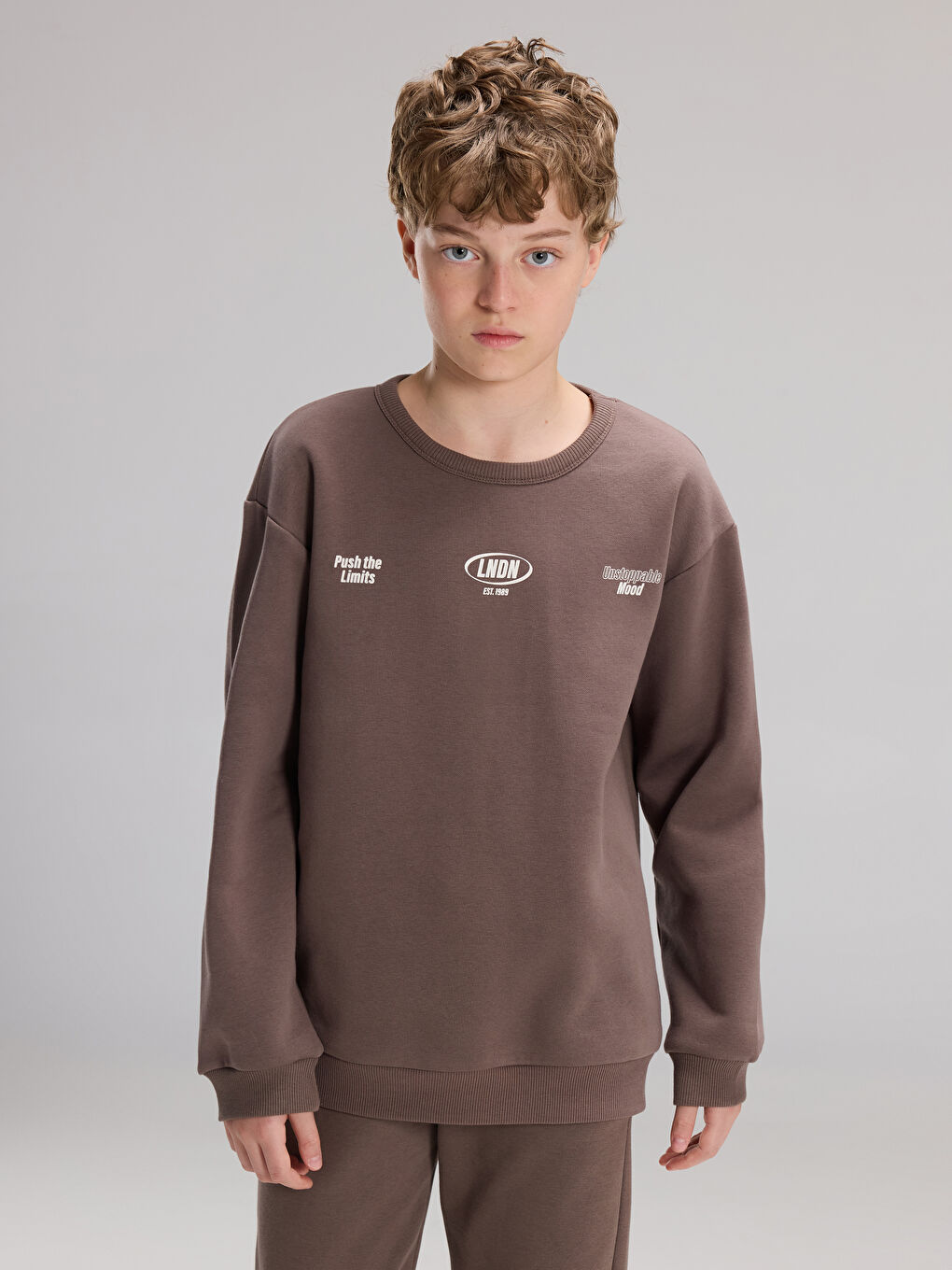 Bisiklet Yaka Erkek Çocuk Eşofman Takımı-1