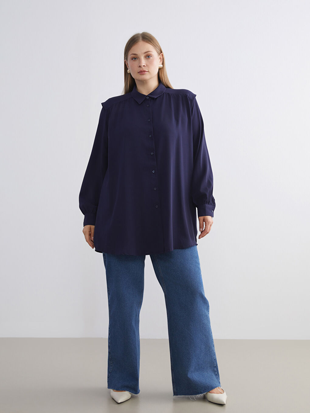Oversize Women's Shirt Tunic-6