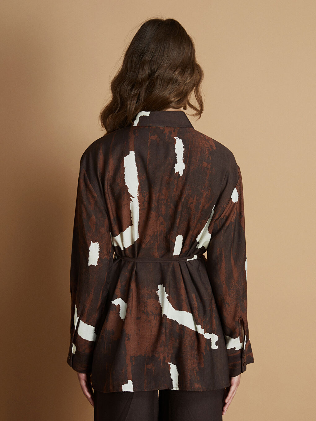 Woman BROWN Shirt Tunic-4