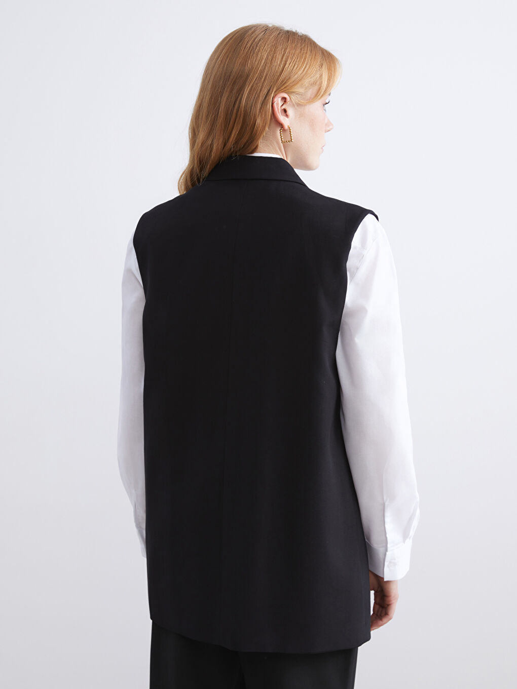 LCW Modest Double Breasted Women's Classic Vest -W5I484Z8-CVL